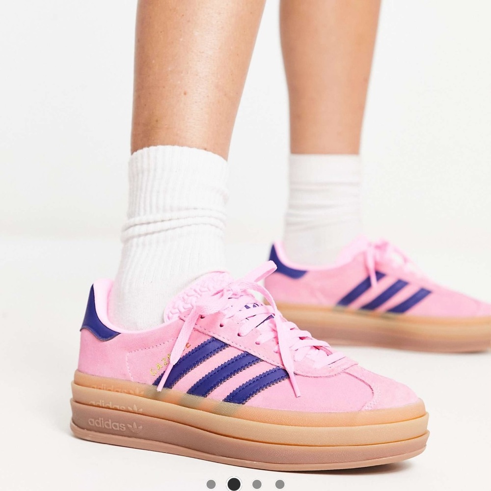 Adidas Women's platform gazelle bold pink